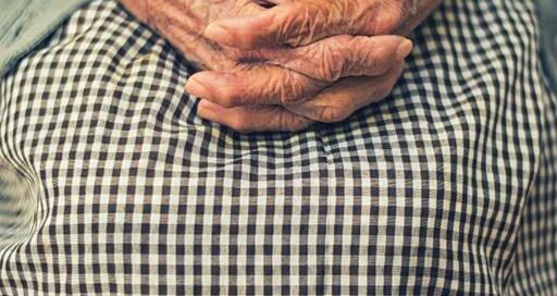 elderly woman's hands